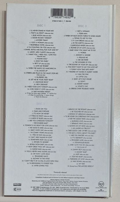 Livro com 4 CD's Elvis Presley