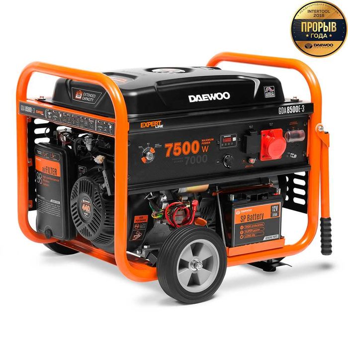 Генератор бензиновий Daewoo GDA8500E-3 7 кВт 3 фази (новий)