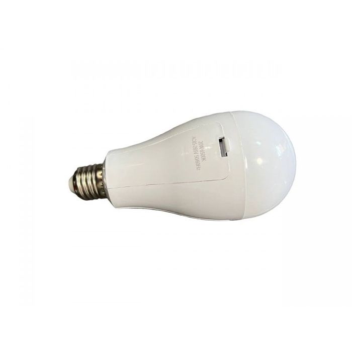 Акумуляторна аварійна лампа LED E27/20W лампочка в цоколь ліхтар