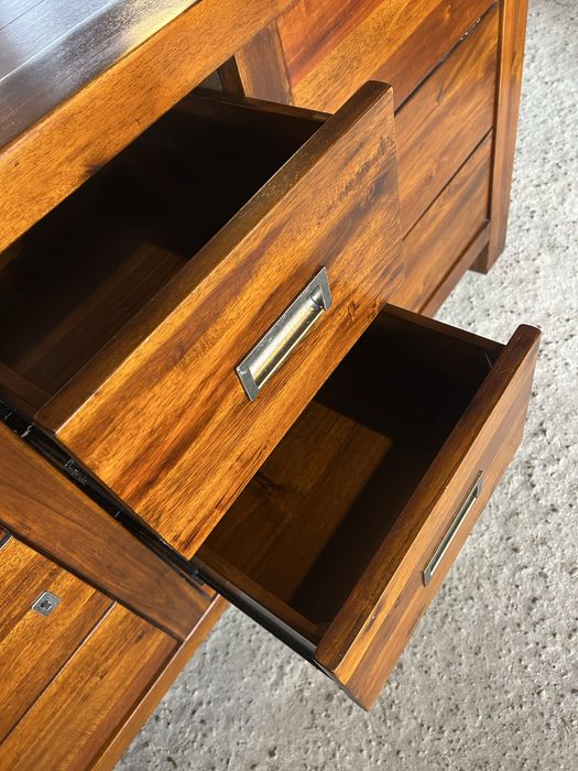 Komoda drewniana akacja nowoczesna 160cm kolonialna