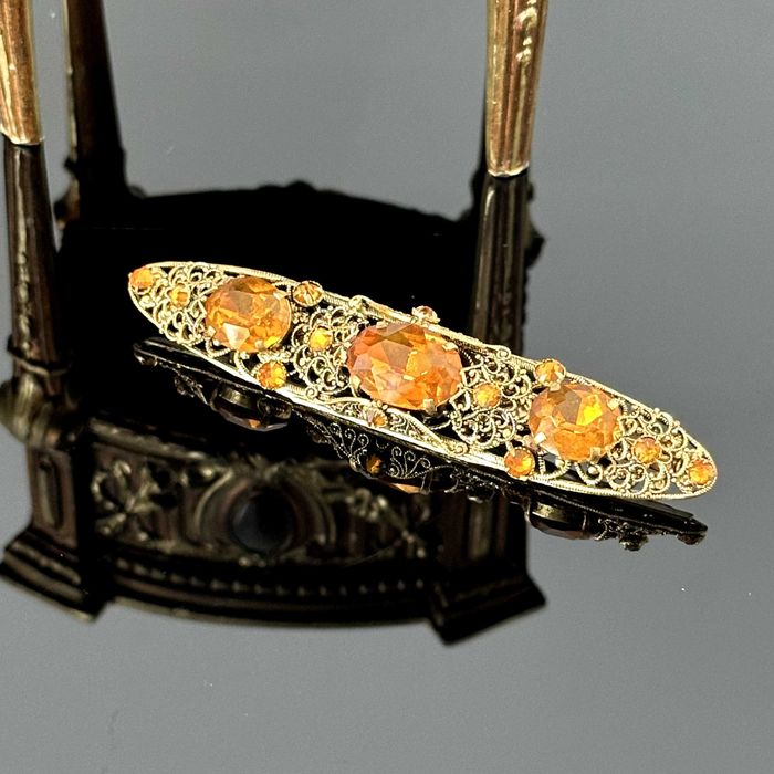 Pozłacana broszka z lat 60-tych – Stanley Hagler