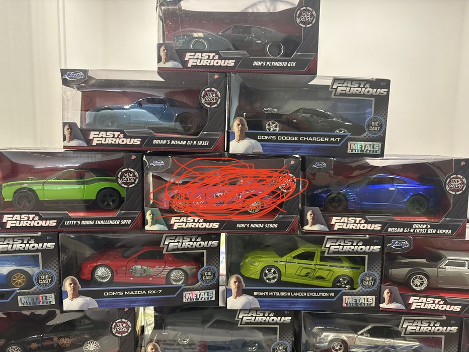 Carros Velocidade Furiosa - Jada Toys - Escala 1/32