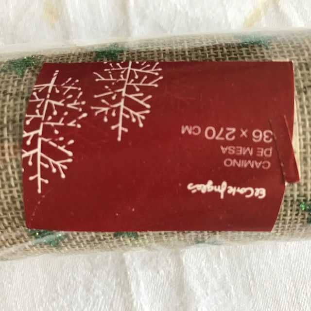 El Corte Inglês Caminho de mesa Novo natal estrelas verdes