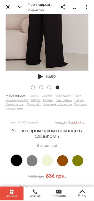 Чорні жіночі брюки
