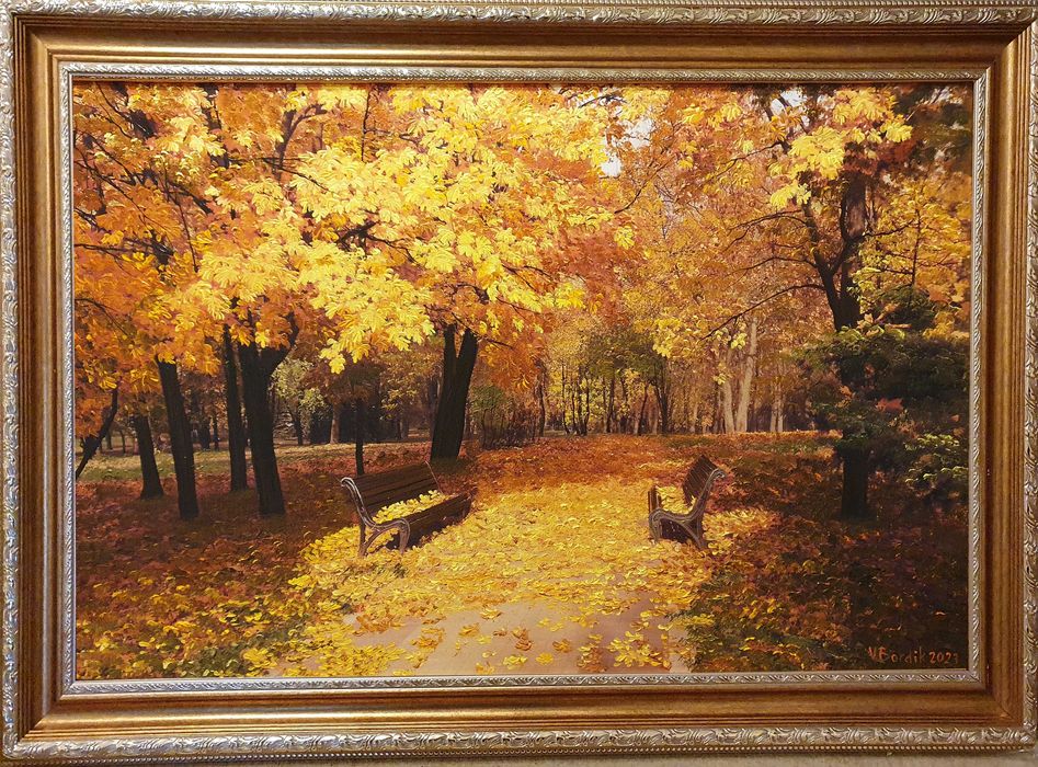 Картина маслом "Осень". Возможен торг!