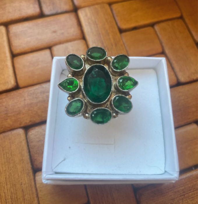 Srebrny pierscien w stylu Art Deco