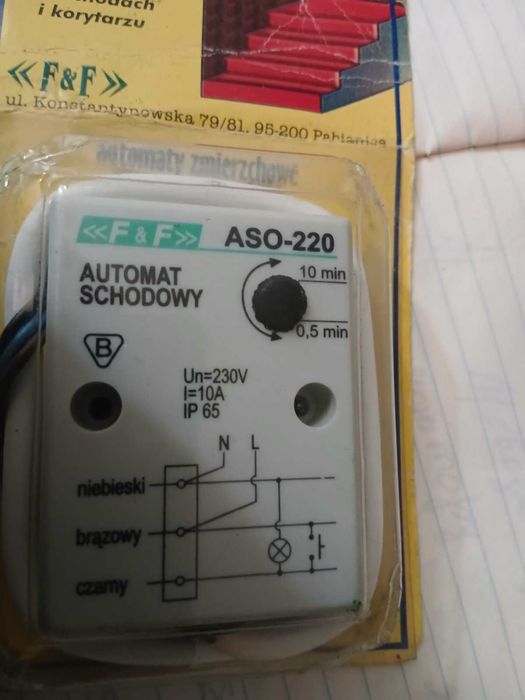 Сходове реле F&F ASO-201, 230В, 10А