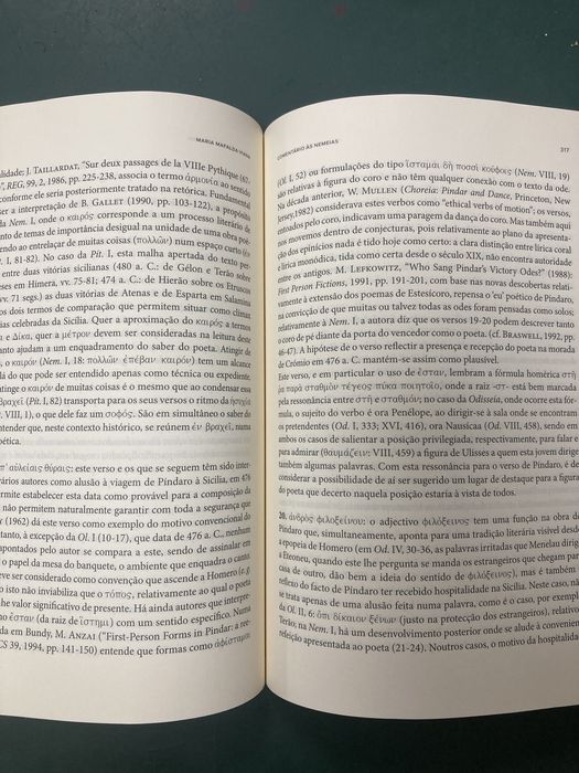 Livro Nemeias Um Livro de Píndaro