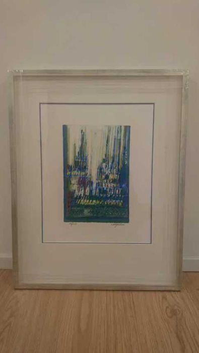 Serigrafia do Mestre Manuel Cargaleiro de 2003