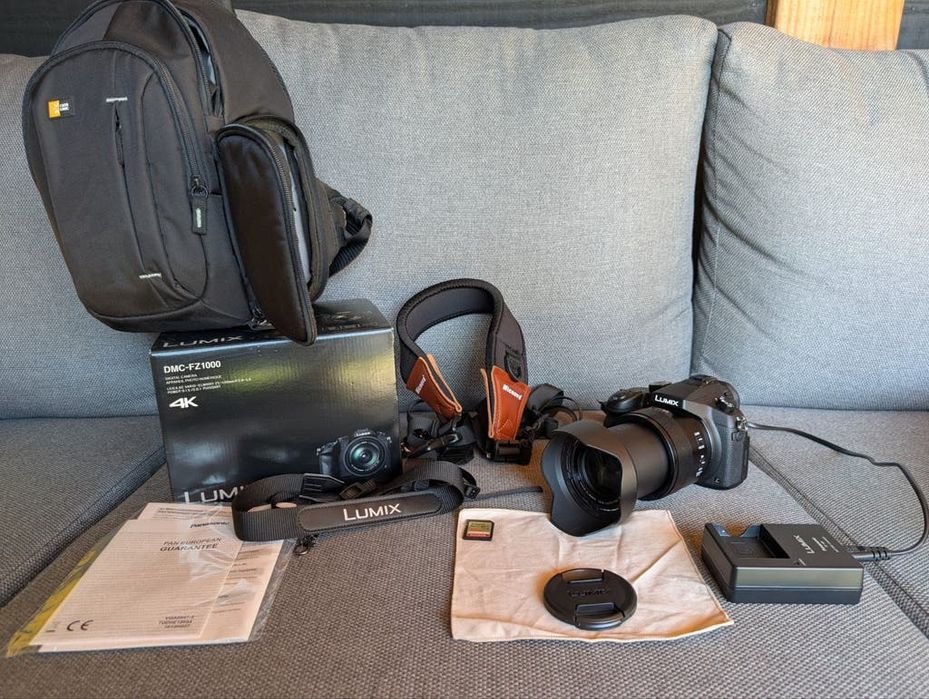 Panasonic Lumix DMC-FZ1000 4K + akcesoria