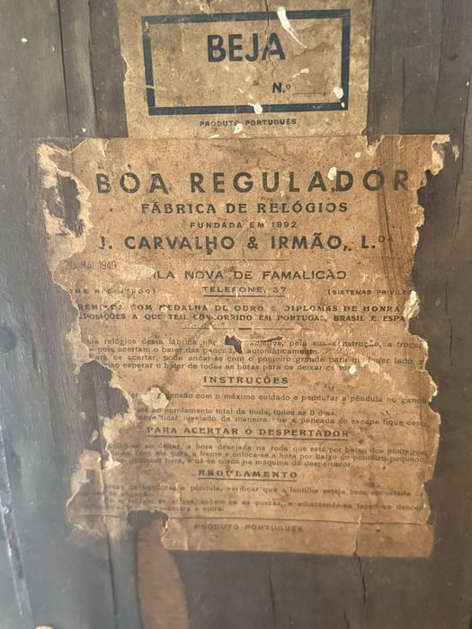 Relogio antigo de parede