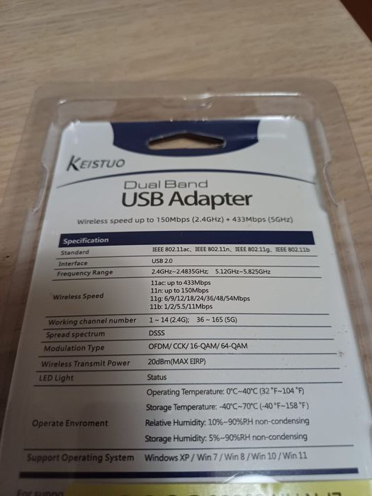 Adaptador Wi-Fi USB AC600