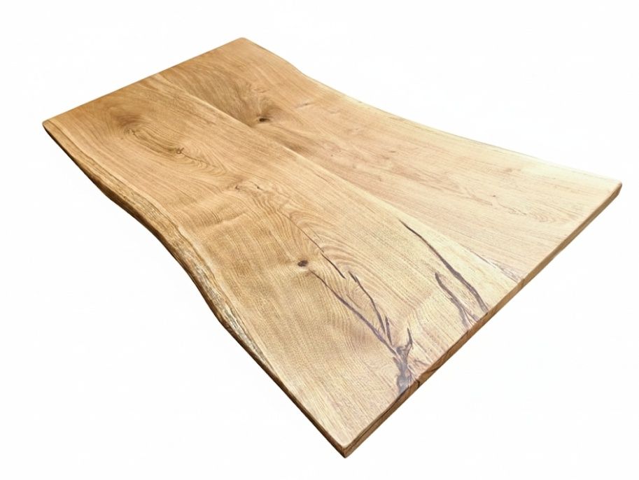 Blat dębowy 155x77-81 na stół biurko ławę Live Edge