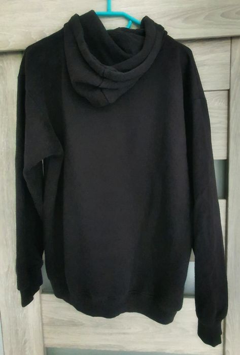 BoohooMAN bluza męska czarna z kapturem rozm:S