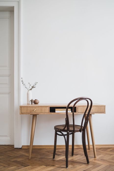 Biurko drewniane Viken mid-century modern duński styl