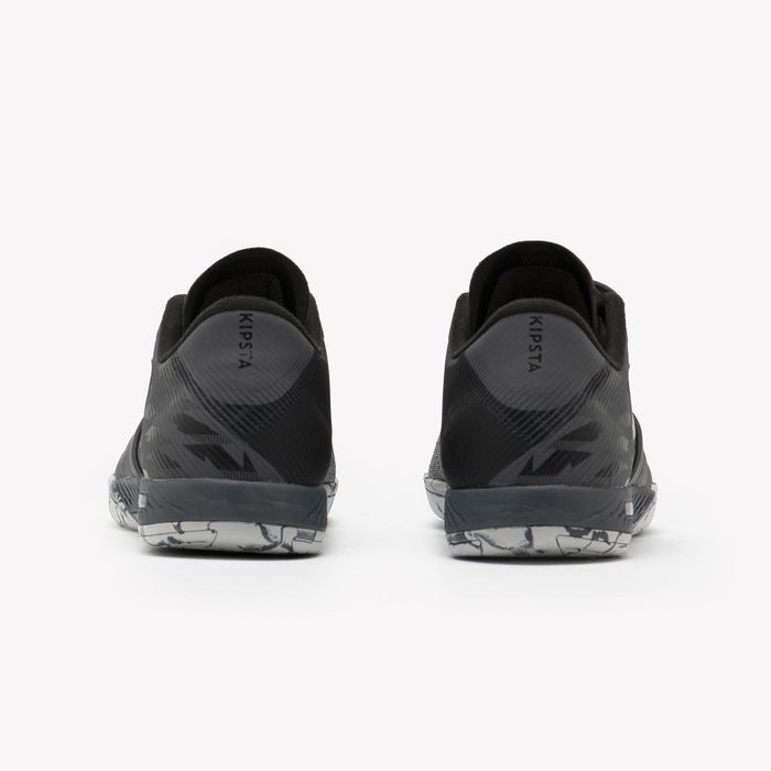 Sapatilhas de futsal adulto, Ginka Pro V2 cinzento e preto