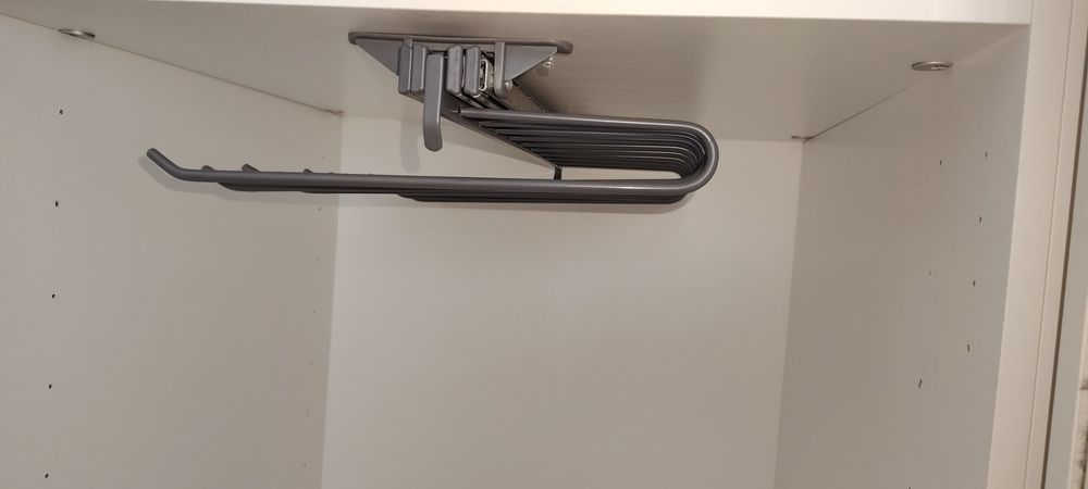Suporte calças guarda roupa