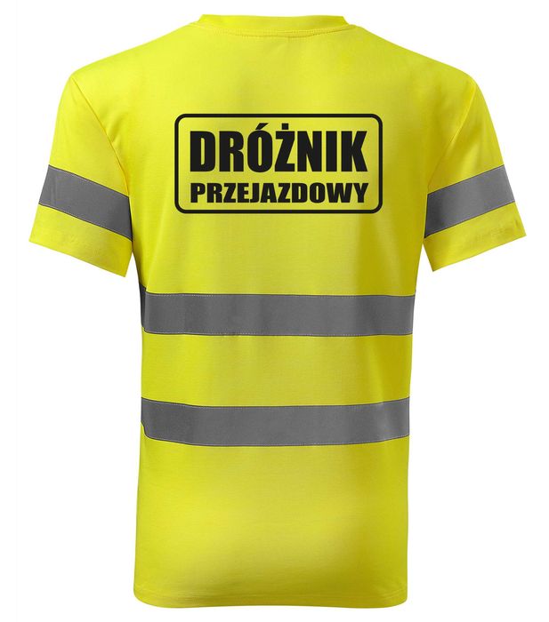 koszulka robocza odblaskowa dróżnik przejazdowy pkp