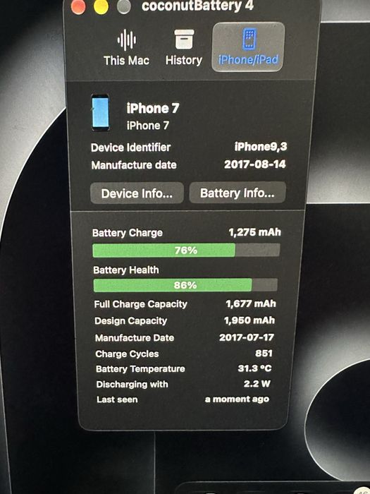 Iphone 7 czarny.