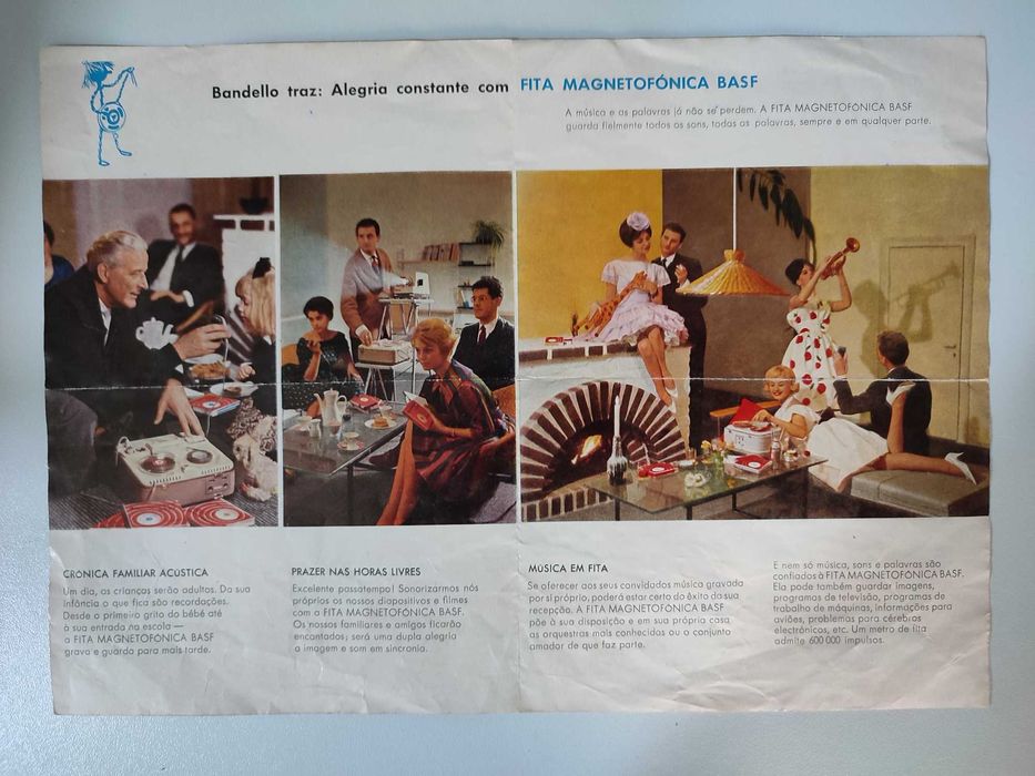 Publicidade Fita Magnetofónica BASF