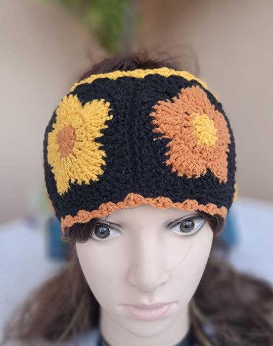 Opaska na głowę , handmade . Bawełna 100%. Nowa