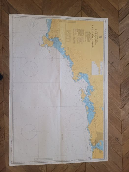 Mapa morska Admiralicja Brytyjska. Nr 3970 Rio de Janeiro to Jlha ..