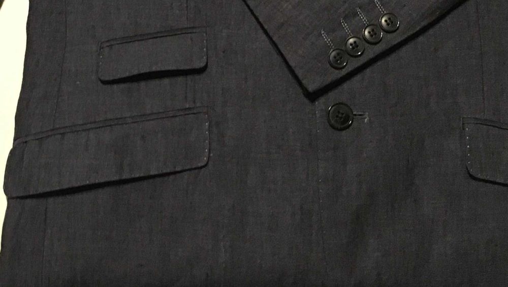 Піджак лляний приталений H&M розмір 48/М на зріст 175 см