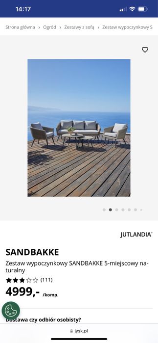 Zestaw stolików ogrodowych Jysk Sandbakke stoliki kawowe 2 szt.