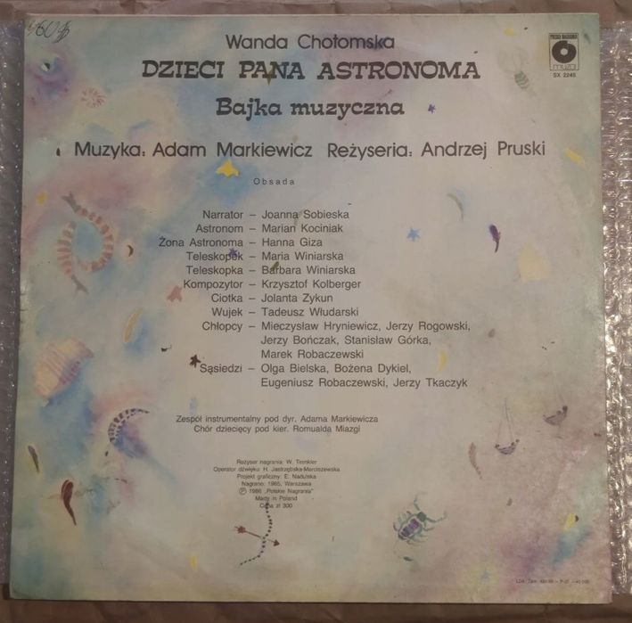 Wanda Chotomska – Dzieci Pana Astronoma. LP. VG++