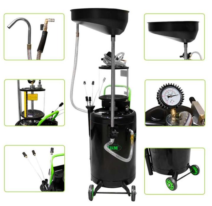 ASPIRADOR  DE ÓLEO COM SISTEMA DE ASPIRAÇÃO 90 LITROS TANQUE- 53874