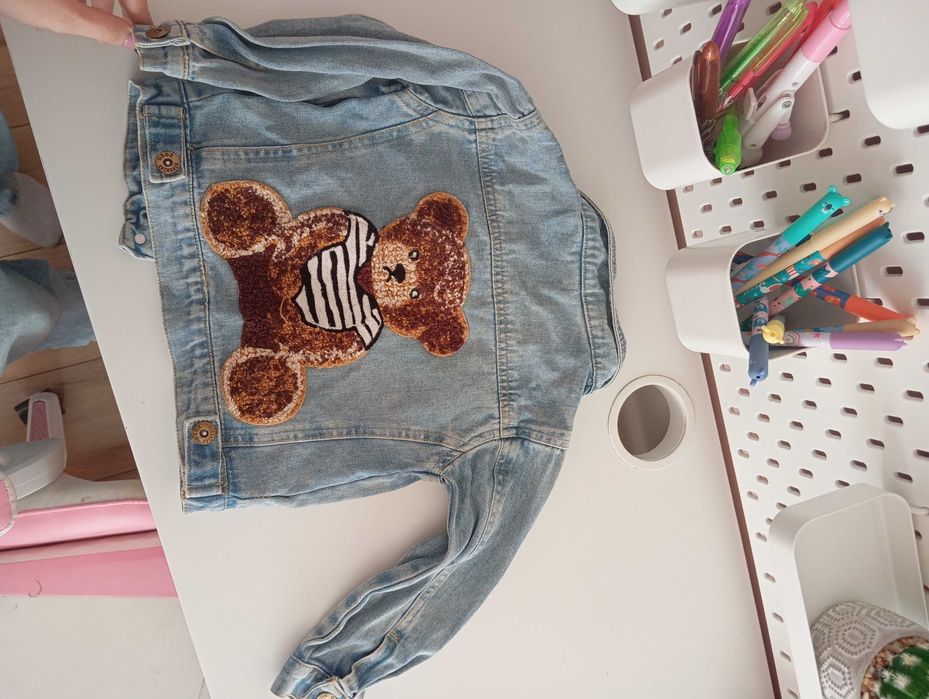 Kurtka  jeansowa miś