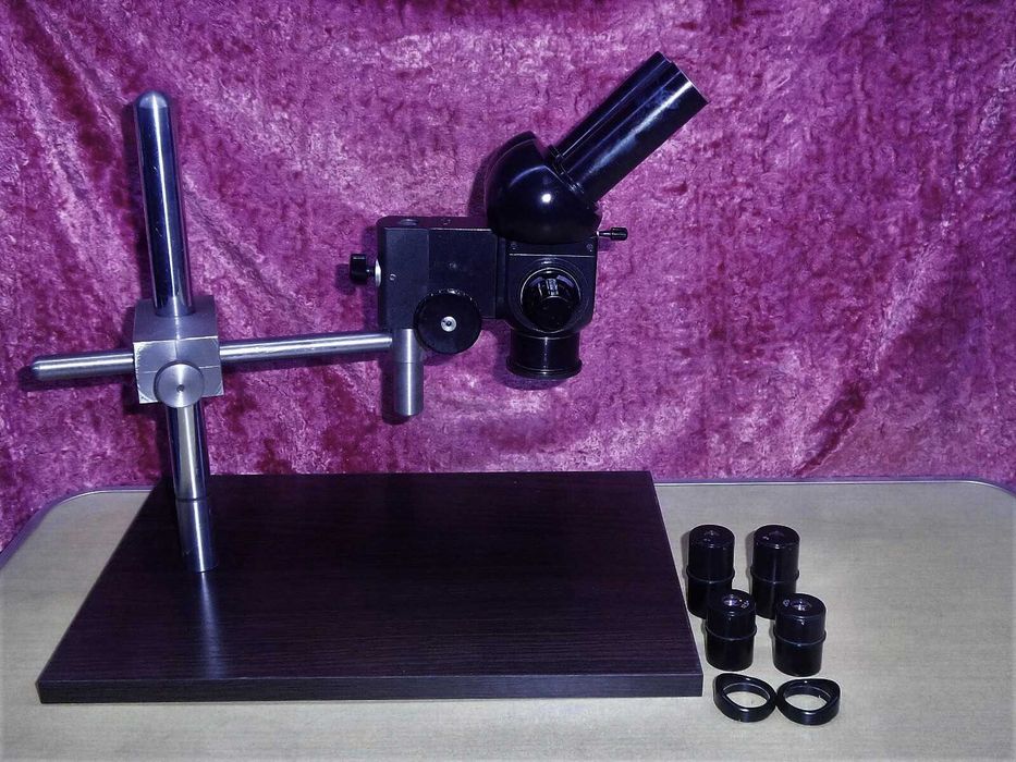 МБС -1; 2 на универсальном штативе. Микроскоп