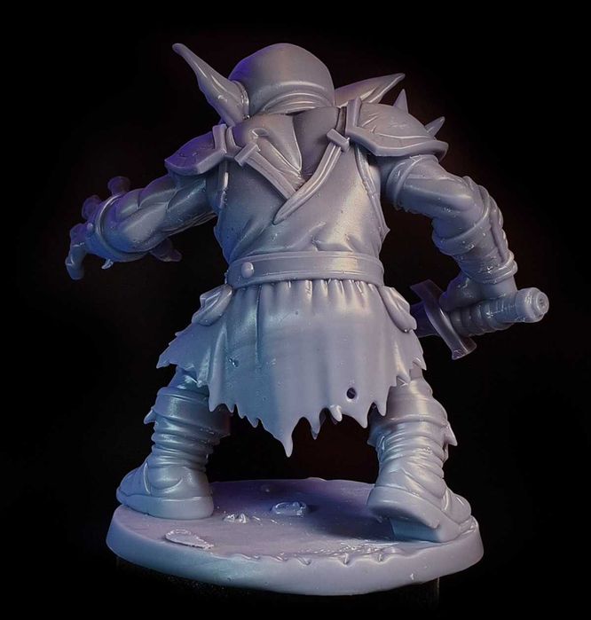 Goblin Wojownik -duża kolekcjonerska figurka 11cm. Druk 3D resin 16K