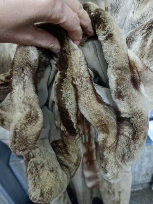 Дл 120см. Норковая шуба с рысью. Натуральная шуба