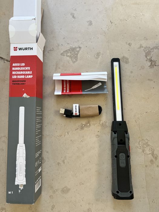 Lampka lampa warsztatowa Wurth ergopower twinblade indukcja