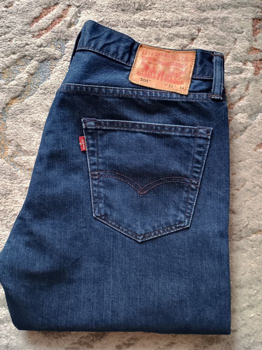Fajne jeansy LEVIS 504 W 33 L 34 skrócone na L30 pas 88 cm