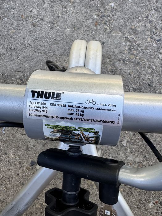 Thule Euroway G2 920  944 Тюле на фаркоп 2 вело  велокріплення велобагажник велоплатформа