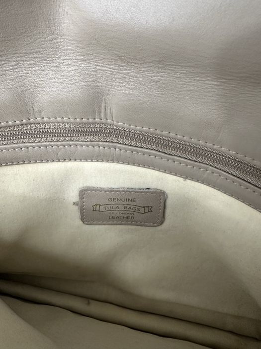 Вінтажна шкіряна сумка / клач Tula