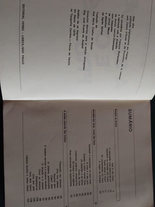 Livro “A Saúde e Os Frutos”