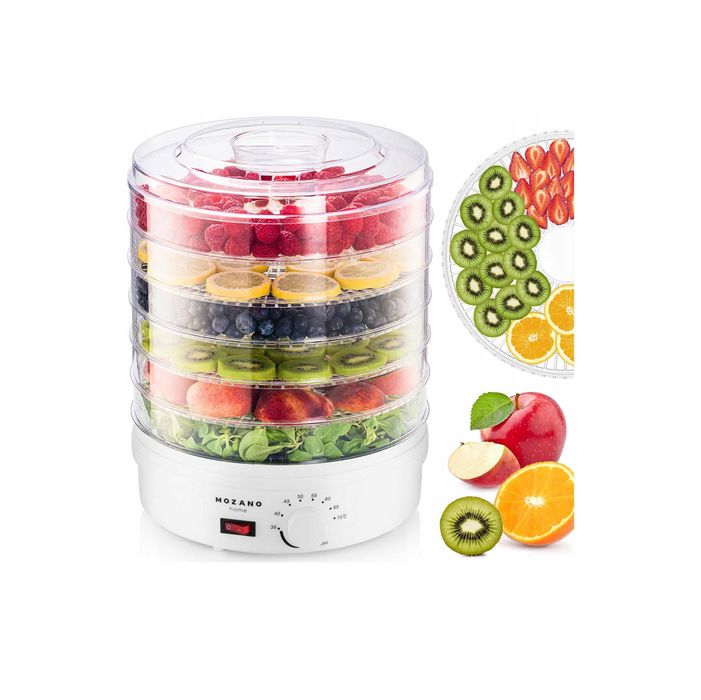 MOCNA Suszarka spożywcza do owoców warzyw grzybów ziół mięsa ryb 500W