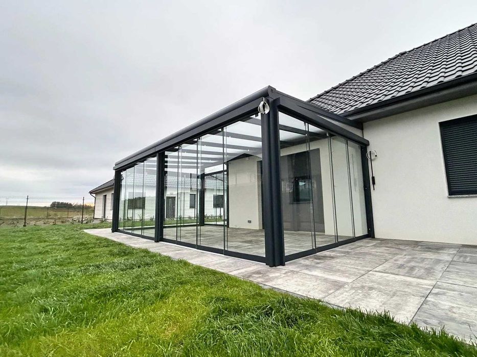 Zadaszenie 4×4 m aluminium + poliwęglan – pełna konfiguracja online