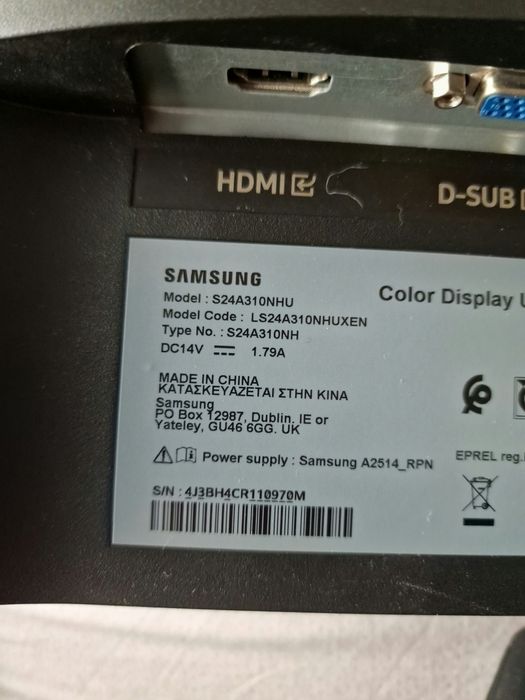 Monitor Samsung 24" S24A310NHU