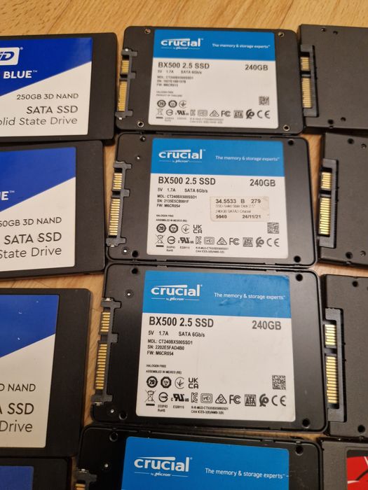 Якісні Ssd 250gb 256gb 240gb Стан гарний Диски ссд для ПК або ноутбука