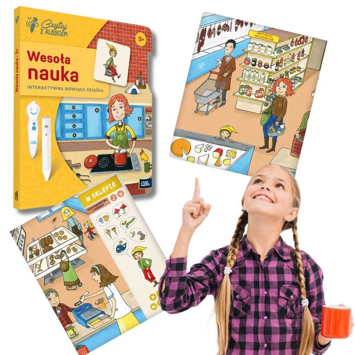 CZYTAJ Z ALBIKIEM Interaktywna Książka Wesoła nauka dla Dzieci 3+ Albi