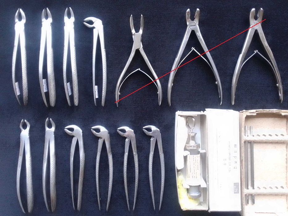 Медицински стоматологически ручной инструмент щипцы СССР