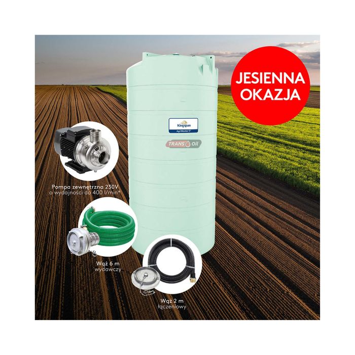 Zbiornik Nawóz Płynny RSM 22000l KINGSPAN + pompa + wąż 6 m GRATIS!
