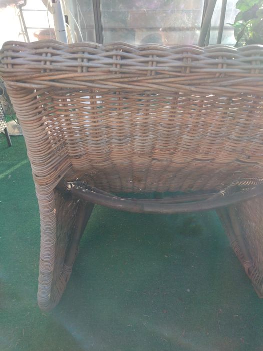 Leżak ratanowy duży