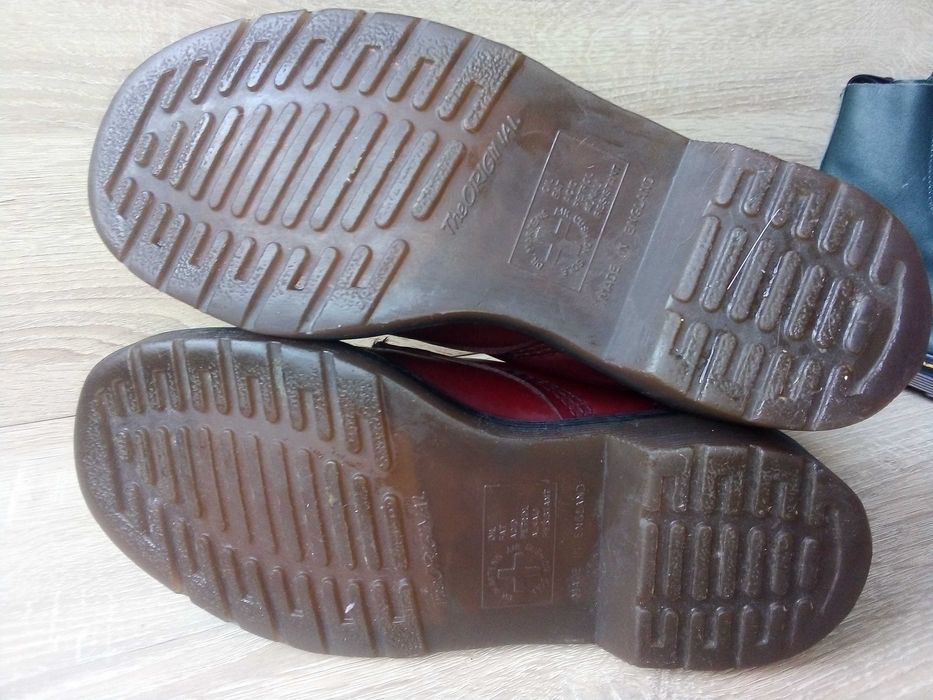 Martens 1460, made in england, cherry red