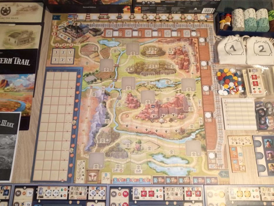 Настільна гра Great Western Trail + Iron Clays