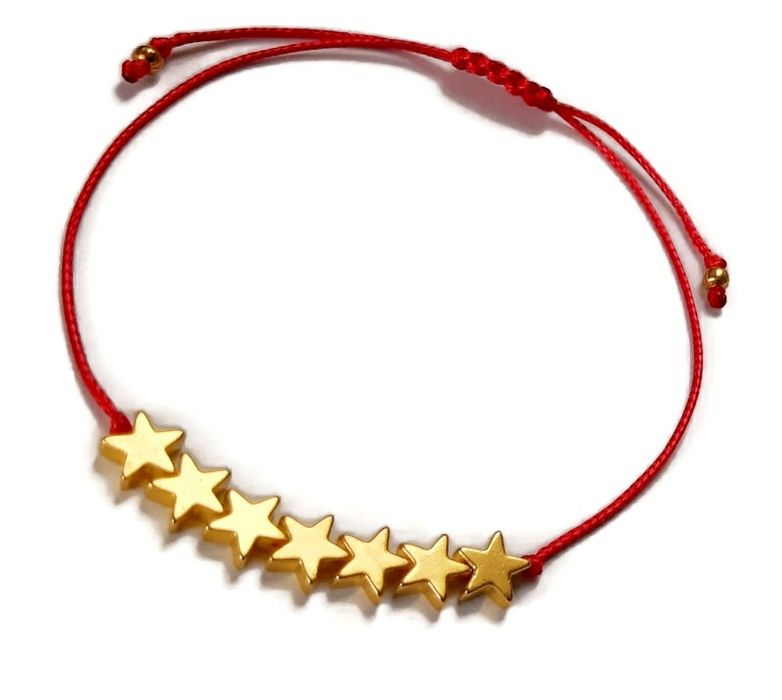 Bransoletka prezent na szczęście gwiazdki hematyt prezent Dzień Kobiet